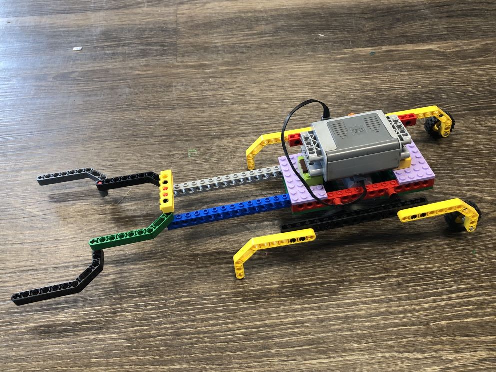 Crawler built from LEGO