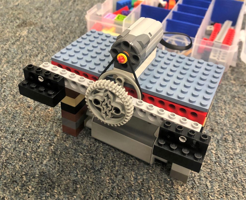 ferris wheel built from LEGO