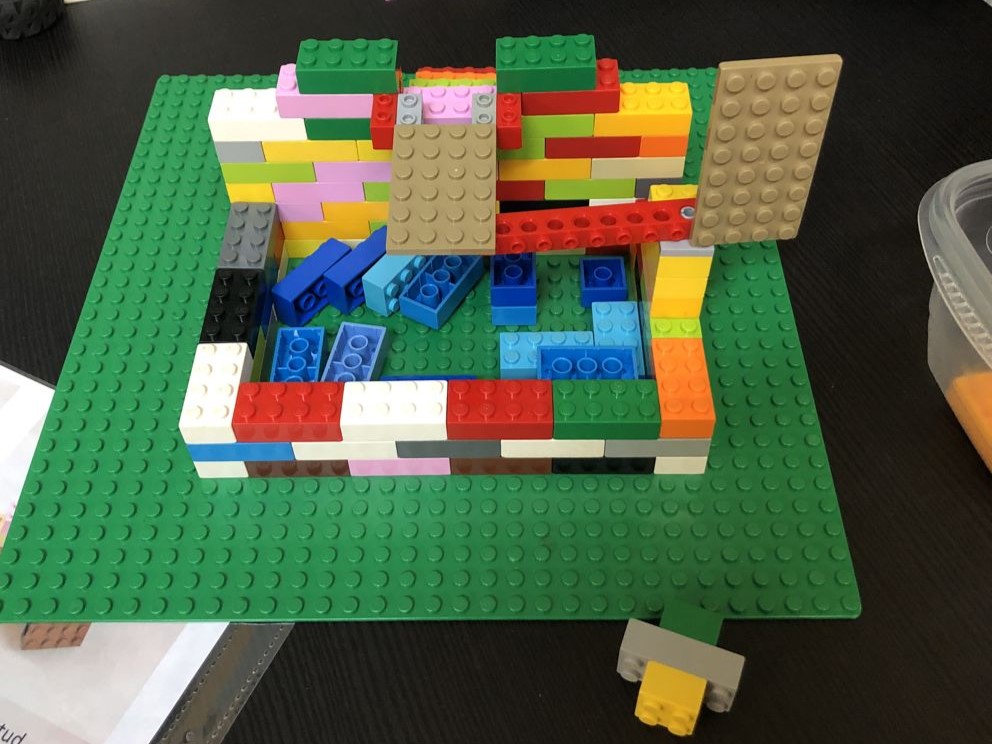 Dunk Tank built from LEGO