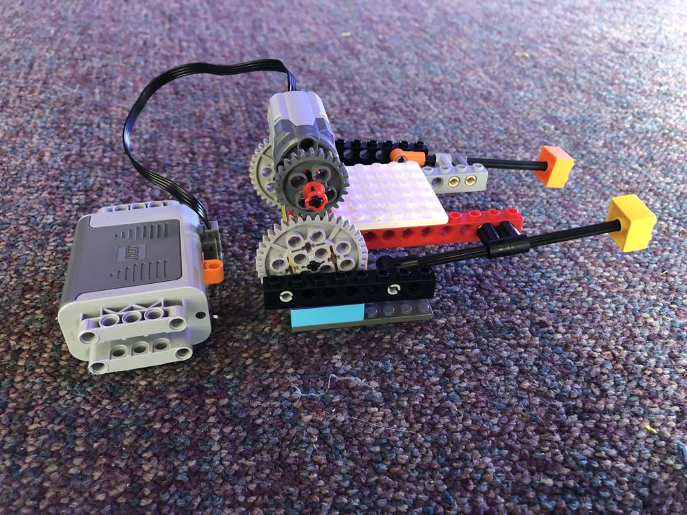 Robot boxer built from LEGO